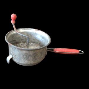 Vintage Foley Red Handled Crank Food Mill